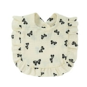 Tao Baby Bib Drooling Teething Bib Drool Cloths Bibs Organic Cotton Hypoallergenic Scarf Pullover For Boys GirlsBeigeFree Size