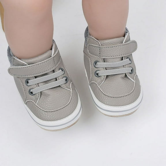 Tao Baby Booties For Boys Girls With Soft Lining Non Slip Gripper Newborn Infant Slipper Socks Toddler First Walker Crib Shoes Toddler Boy Girl Slipper Winter Warm Plush ShoesGray12