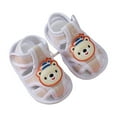 thumbnail image 1 of Tao Baby Boys Girls Non Slip Sandals Closed-Toe Sandals PU Leather Hard Bottom Walking Sneakers Toddler Rubber Sole First Walkers Infant Cartoon Slippers Crib Shoes Yellow11, 1 of 1