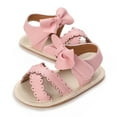 thumbnail image 1 of Tao Baby Boys Girls Sandals Summer Crib Shoes Soft Sole Infant Girls Princess Dress Flats First Walker Shoes Non-Slip Sandals Baby Sandals Toddler Shoes Beach SandalsPink11, 1 of 1