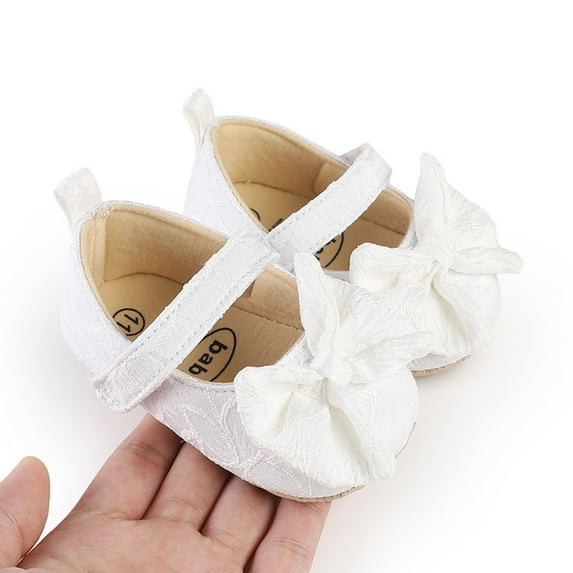 Tao Baby Boys Girls Sandals Summer Crib Shoes Soft Sole Infant Girls Princess Dress Flats First Walker Shoes Non-Slip Sandals Baby Sandals Toddler Shoes Beach SandalsWhite12