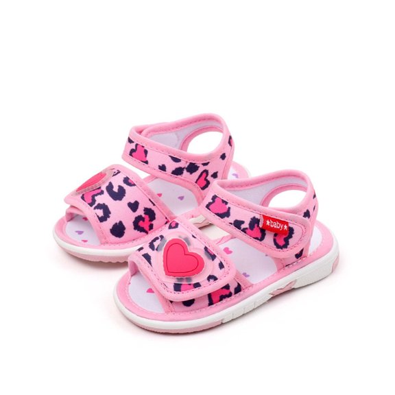 Tao Baby Boys Girls Sandals Summer Crib Shoes Soft Sole Infant Girls Princess Dress Flats First Walker Shoes Non-Slip Sandals Baby Sandals Toddler Shoes Beach SandalsPink21