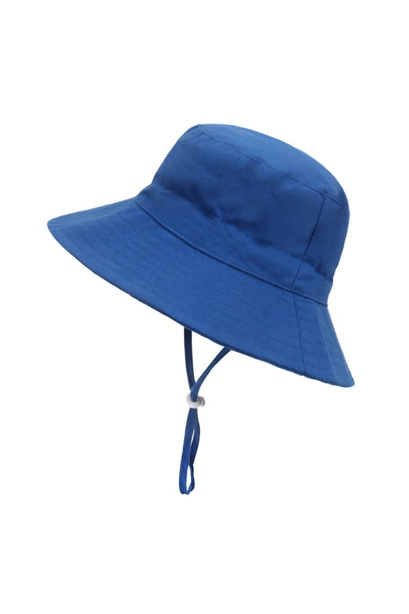 Tao Baby Boys Girls Sun Hat Toddler Infant Cap Kid Beach Hats Swimsuit With UPF 50+ Protective Sunscreen Newborn Bucket Hat Blue0-8 Months