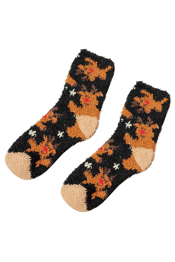 Tao Baby Girls Christmas Socks Autumn Toddler Big Bow Knee High Long Soft Kids Sock Spanish Style Floor SocksRedFree Size