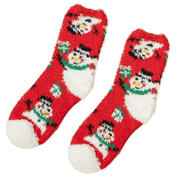 Tao Baby Girls Christmas Socks Autumn Toddler Big Bow Knee High Long Soft Kids Sock Spanish Style Floor SocksRedFree Size