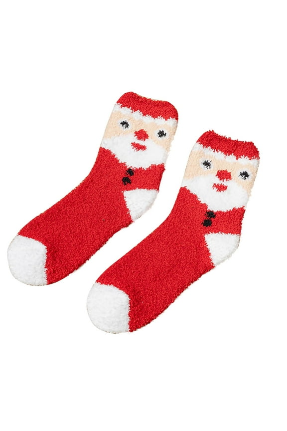 Tao Baby Girls Christmas Socks Autumn Toddler Big Bow Knee High Long Soft Kids Sock Spanish Style Floor SocksRedFree Size