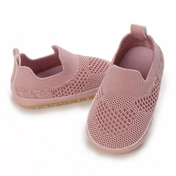 Tao Baby Shoes Baby Sock Shoes Baby Walking Shoes Infant Non-Slip Breathable Slippers With Soft Rubber Sole Baby Boys Girls Slip On Sneakers Baby's Walking ShoesPink12