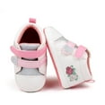 thumbnail image 1 of Tao Baby Shoes Boys Girls Infant Sneakers Non-Slip Soft Rubber Sole Toddler Crib First Walker Lightweight Shoes Children's Breathable Shoes Baby's Walking ShoesPink3 Months, 1 of 1