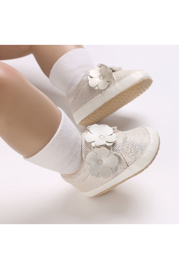 Tao Baby Walking Shoes Baby Boys Girls High Top Sneakers Soft Soles Anti Slip Infant Ankle Shoes Boys Athletic Shoes Newborn Walking Crib Shoes Baby Walking ShoesGold11