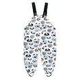 thumbnail image 1 of Tao Boys Girls Waterproof Suspender Rain Pants Outdoor Toddler Rain Bib Kids Mud Proof Overall Fishing BibWhite10-11 Years, 1 of 1