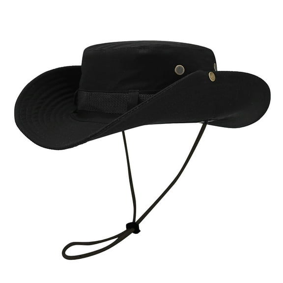 Tao Bucket Hat for Women, Wide Brim Boonie Hats Foldable Packable Outdoor Fishing Hat Breathable UPF 50+ Safari Sun Hat Black