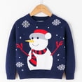 thumbnail image 1 of Tao Christmas Sweater For Kids Boys Girls Christmas Knit Sweater Round Neck Long Sleeve Pullover Holiday Party Jumper Sweatshirt Navy3Years, 1 of 1