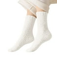 thumbnail image 1 of Tao Fuzzy Fleece-Lined Socks for Women Girls Cute Plush Solid Thickened Warm Comfortable Sleeping Sock Non Slip Fluffy Soft Socks PinkFree Size, 1 of 1