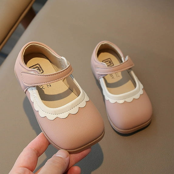 Tao Infant Baby Girls Soft Sole Bowknot Princess Shoes Wedding Dress Non-Slip Ballet Flats Newborn Light Baby Sneaker Shoes Sole School Party Girl’s Shoes Pink26