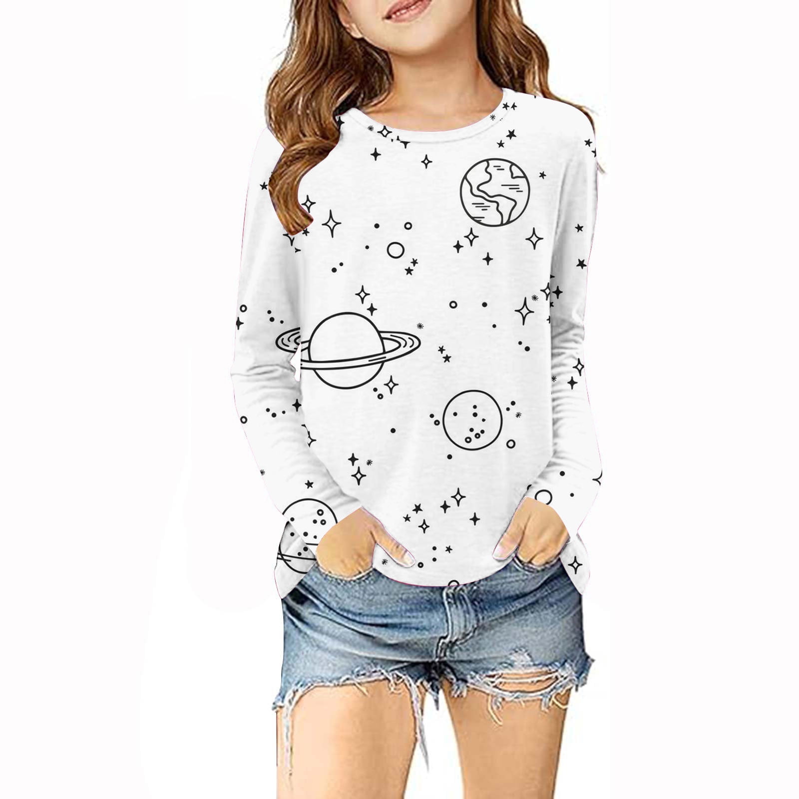 Kids Easter DIY Colorable Graphic Tees Boys Girls Cute Hand