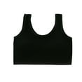 thumbnail image 1 of Tao Kids Girls' Cotton Built-Up Stretch Sports Bra Solid Color Comfortable Bra Cotton Bralette Seamless Cami Crop Bras Black16 Years, 1 of 1