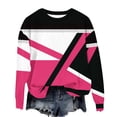 thumbnail image 1 of Tao Tao Kids Long Sleeve Shirts For Boys Girls Casual Crew Neck Loose Fit Blouses Print Tee Tops 2025 Fall Trendy Clothes Pullover Tops Hot Pink 7 Years, 1 of 3
