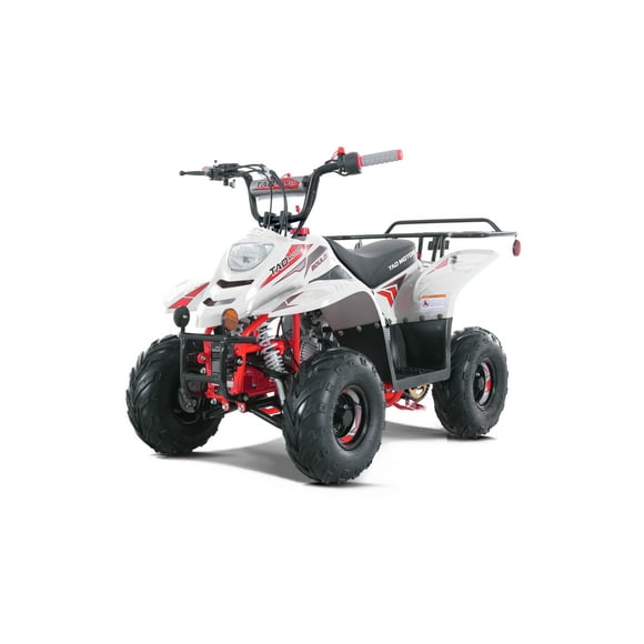 Tao Motor 110CC New Boulder, 4-Stroke Engine Max 0.6 Gal Gas All-Terrain Vehicle (ATV), Red
