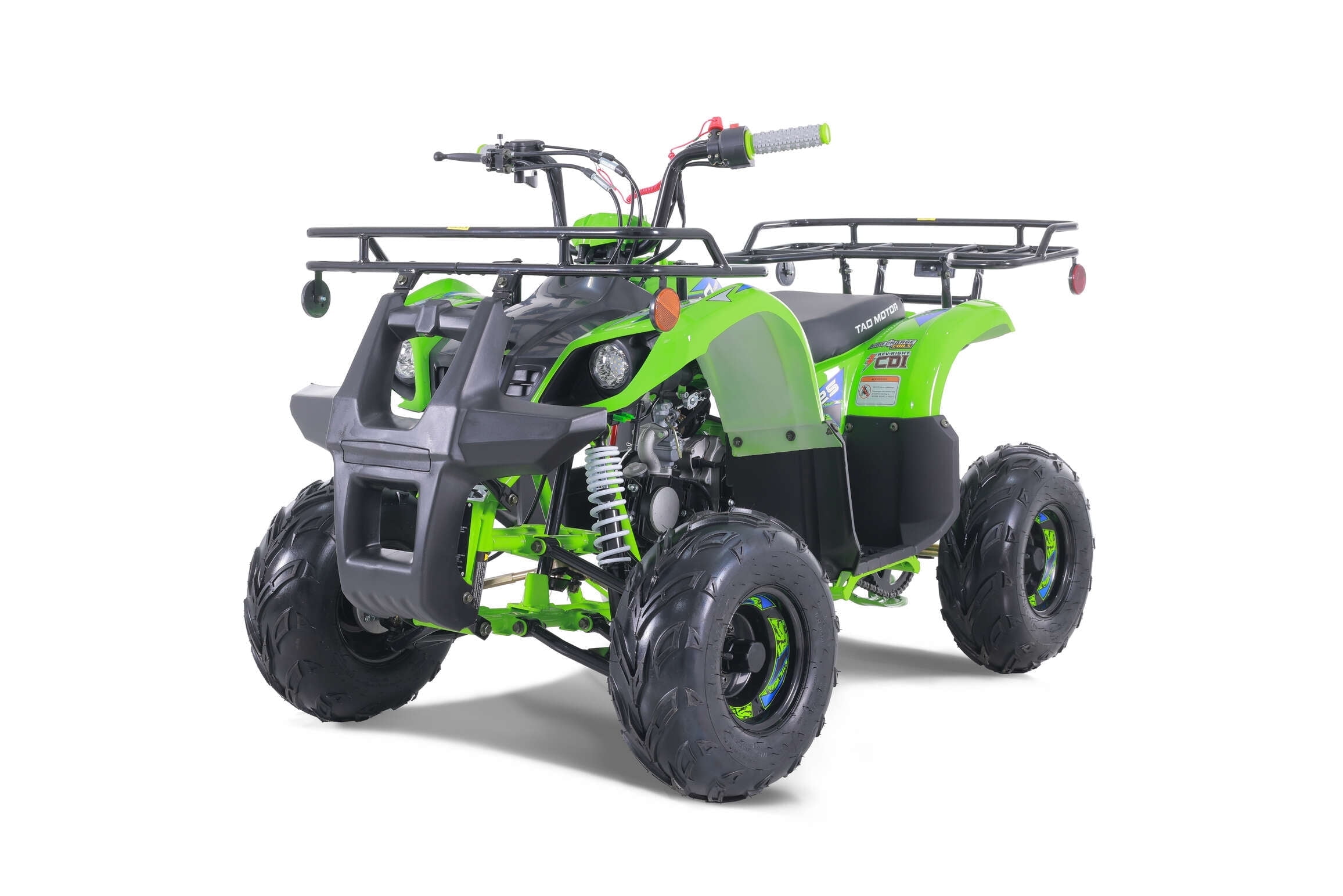 Tao Motor D125 107cc 4-Stroke ATVs for Beginner with 7" Wheels and 2.3L Fuel Tank , New,Green