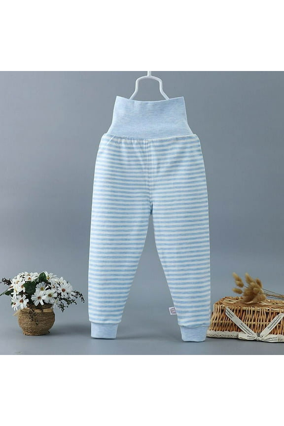 Tao Organic Cotton Baby Jogger Pants Solid Color Pants Soft And Stylish Toddler And Newborn Clothes For Boys Girls Light Blue9 Months