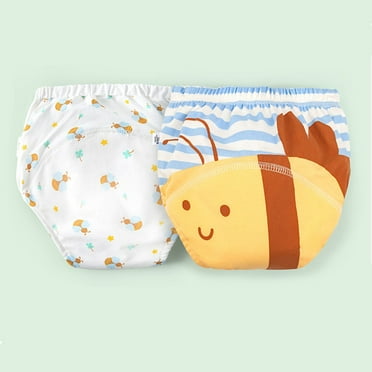 Tao Potty Training Underwear For Girls Boys Diapers Waterproof Breathable Large Overnight Printed Diaper 2 PiecesYellow1 Years