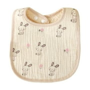 Tao Snap Muslin Cotton Baby Bibs Soft & Absorbent Burp Cloths For Newborns Drooling Feeding GrayFree Size