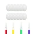 thumbnail image 1 of Tao Tao 12 Pcs Easter Decorations Eggs With 4 Marker, White Plastic Eggs With Rope, Artificial DIY Creative Decoration Eggs For Party Favors, Easter Crafts, Easter Tree Ornaments, 1 of 8