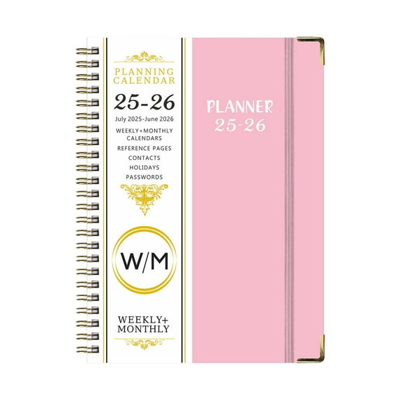 Tao Tao Academic Planner 2025-2026, July 2025 - June 2026, 2025-2026 Planner Weekly And Monthly With Tabs, 2025-2026 Calendar With Flexible Cover, Thick Paper, Twin-Wire Binding B