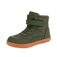 thumbnail image 1 of Tao Tao Baby Boys Girls Snow Boots Winter Barefoot Shoes, Hike Footwear- Waterproof Barefoot Winter Shoes Non-Slip Wide Toe Box High Top Snow Boots Olive Green 3 Years, 1 of 1