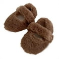 thumbnail image 1 of Tao Tao Baby Boys Girls Warm Fluffy Shoes Solid Color Soft Soled Cotton Shoes for Infants Children Toddler Cute Walking Shoes Coffee M/7 Months, 1 of 4