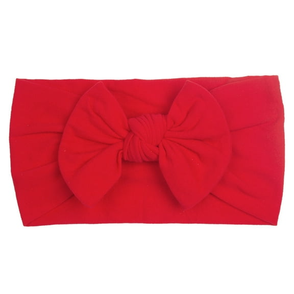 Tao Tao Baby Girls Soft Turban Headband Hats With Bowknot Donut Nursery Hospital Caps Beanies Bonnets Red
