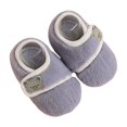thumbnail image 1 of Tao Tao Baby Toddler Slippers Boys Girls Warm House shoes Indoor Slipper Kids soft Non-Slip Home Shoes Infant Plush Lined Walking Shoes Gray XS, 1 of 3