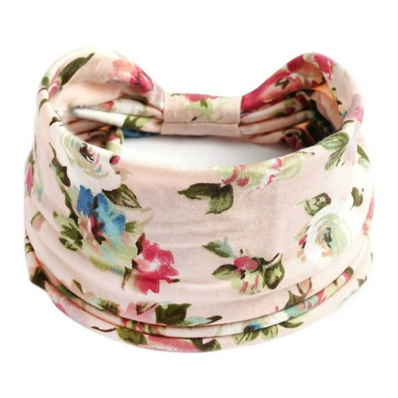 Tao Tao Boho Headbands For Women Stretch Wide Hair Bands Knoted Turban Head Bands Yoga Running Sweatband Elastic Headband Hair Accessories Pink Free Size