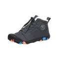 thumbnail image 1 of Tao Tao Boys Girls Snow Boots Winter Warm High-Top Shoes Outdoor Sports Non-Slip Hiking Shoes Winter Shoes Antiskid Boots For Kids Dark Gray 9 Years, 1 of 1