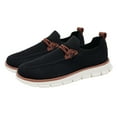 thumbnail image 1 of Tao Tao Breeze Shoes For Men Oxfords Lace-Up Lightweight Casual Walking Shoes Comfortable Dress Shoes For Men Fashion Casual Mesh Shoes Soft Sole Shoes Black 45, 1 of 5