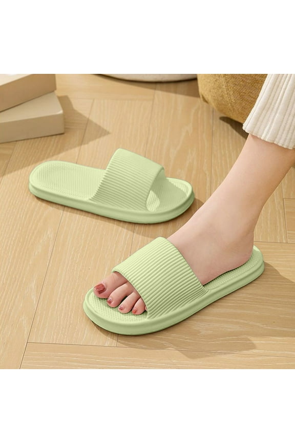 Tao Tao Cloud Slippers for Women and Men, Pillow House Slippers Shower Shoes Indoor Slides Bathroom Sandals, Ultimate Comfort, Lightweight, Thick Sole, Non-Slip, Easy to Clean Green 38