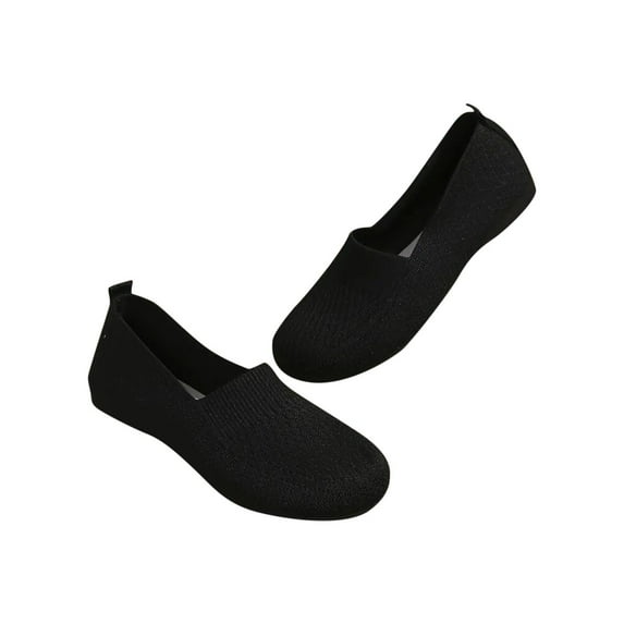 Tao Tao Fashion Women Slippers Socks House Shoes Barefoot Slip On Travel Slippers for Indoor Outdoor Black 37