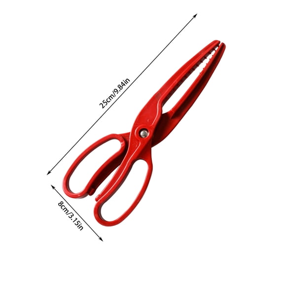 Tao Tao Fishing Gripper 9.8 In 1pc Control Tool Lightweight Clamp Controller Anti-Slip Fish Grabber Fish Clamp Floating Water Control Fish Fishing Tool Fishing Catch Fishing Gear Red