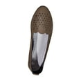 thumbnail image 1 of Tao Tao Flats For Women Dressy Comfortable Women's Ballet Flats Shoes Casual Black Flats Round Toe Womens Slip On Shoes PU Leather Flats Summer With Diamond Eyelets Brown 43, 1 of 9