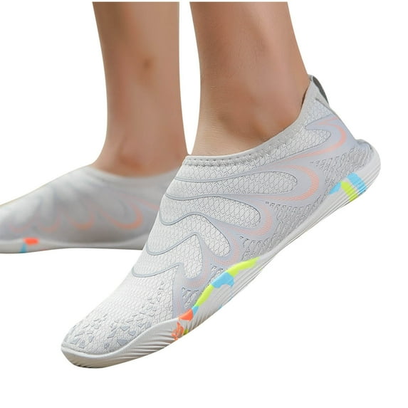 Tao Tao Girls Boys Quick-Dry Water Sports Barefoot Shoes Aqua Socks For Swim Beach Pool Surf Yoga For Kids Gray 13 Years