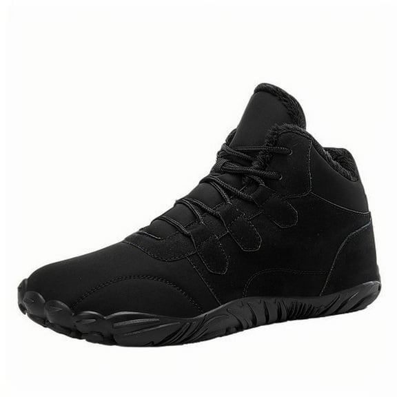 Tao Tao Hike Winter Footwear Barefoot Boots Mens Womens, Waterproof Winter Snow Boots, Warm Ankle Booties, Non-Slip Hike Shoes for Hiking Walking Outdoor Black 40