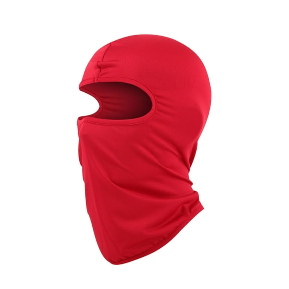 Tao Tao Kids Boys Girls Balaclava Ski Mask Head Mask Full Face Mask Windproof Face Cover Sun UV Protection Scarf Outdoor Sport Cycling Cap Red Free Size