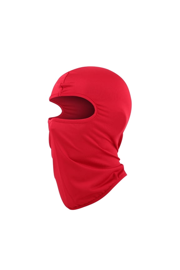 Kids Boys Girls Balaclava Ski Mask Head Mask Full Face Mask Windproof Face Cover Sun UV Protection Scarf Outdoor Sport Cycling Cap Red Free Size