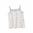 thumbnail image 1 of Tao Tao Kids Girls Scoop Neck Undershirts Cotton Tank Top Breathable Sleeveless Vest Underwear Cute Flower Prints Camisoles White 4 Years, 1 of 3