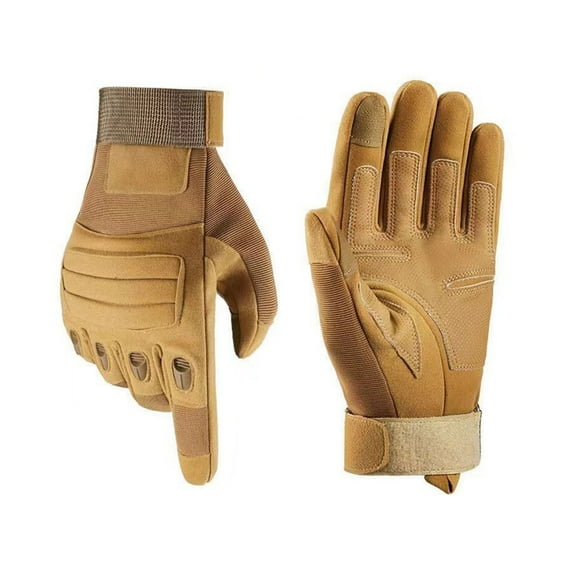 Tao Tao Men Motorcycle Gloves, Dirt Bike Gloves with Touchscreen Fingers, Motocross Sim Racing Gloves Suitable for Cycling, Hiking, Skiing Khaki M