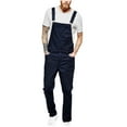 thumbnail image 1 of Tao Tao Men's Denim Bib Overall Jean Romper Trousers Adjustable Strap Workwear Slim Fit Jumpsuit Fashion Lightweight Overalls Navy 2XL, 1 of 1