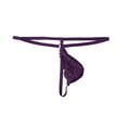 thumbnail image 1 of Tao Tao Men's See Through Thongs Underwear Lace Thongs G-Strings For Anniversary Purple L, 1 of 3