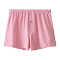 thumbnail image 1 of Tao Tao Mens Boxer Shorts Funny Boxers Sleep Short Plaid Cotton Loose Woven Boxers for Men Small Medium Large Pink XL, 1 of 5