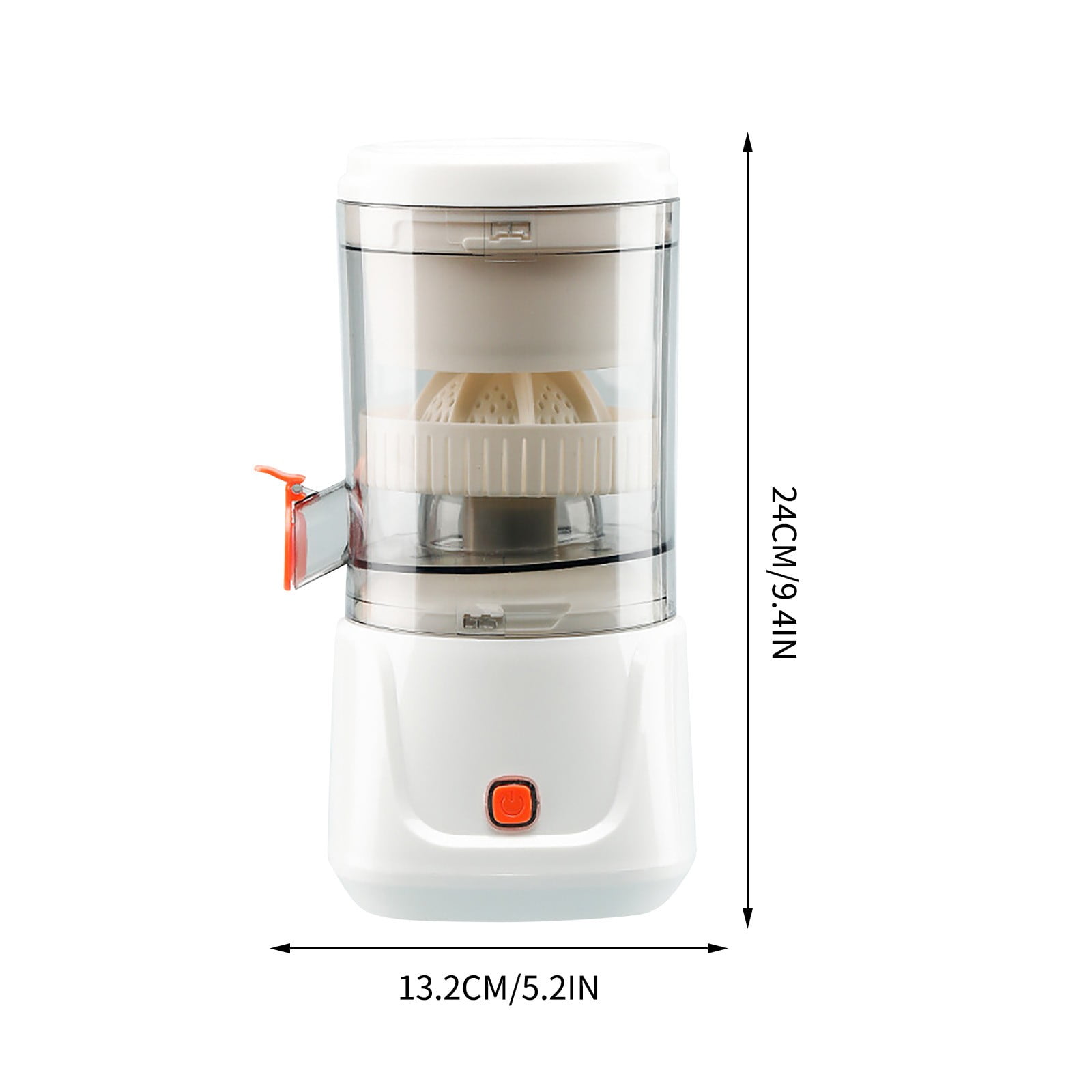 Tao Tao Orange Citrus Juicer, Electric Portable Lemon Juicer,Citrus Squeezer for Lemon Grapefruit Fruit, Small Wireless Juice Machine, Easy Use Orange Squeezer, Easy to Clean White