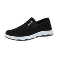 thumbnail image 1 of Tao Tao Orthoture Mens Shoes Orthowalkway Mens Shoes Walking Shoes Men Outdoor Casual Arch Support Slip-On Canvas Loafers Black 41, 1 of 7